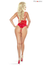 Provocative Instant Lovers Crotchless Red Body