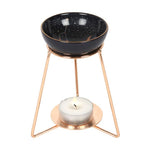 Purple Star Sign Oil Burner on Metal Base