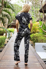 Kalimo Alicuda Floral Silk Satin Pyjamas