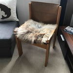 Rare Breed British Sheepskin Seat Cover Natural Melange ::: Square 37cm