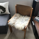Rare Breed British Sheepskin Seat Cover Natural Melange ::: Square 37cm