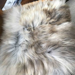 Rare Breed British Sheepskin Seat Cover Natural Melange ::: Square 37cm