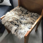 Rare Breed British Sheepskin Seat Cover Natural Melange ::: Square 37cm