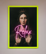 Relax Mate Framed Wall Art Neon Green