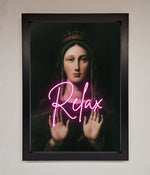 Relax Mate Framed Wall Art Black