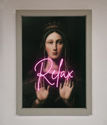 Relax Mate Framed Wall Art Grey