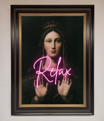 Relax Mate Framed Wall Art Black Gold