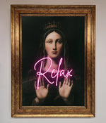 Relax Mate Framed Wall Art Bronze