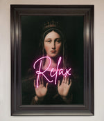 Relax Mate Framed Wall Art Matt Black