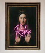 Relax Mate Framed Wall Art Ornate Gold Black