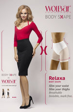 Wolbar Relaxa Microfibre Slimming Shapewear Mesh Shorts Beige