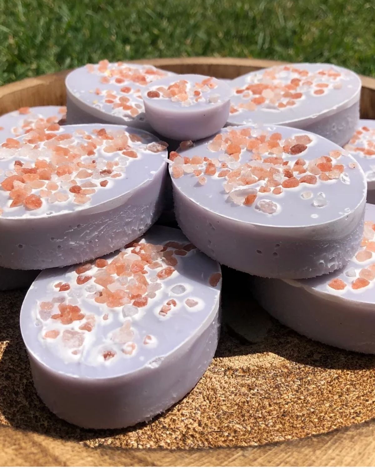 Relaxing Lavender Soap with Pink Himalayan Salt