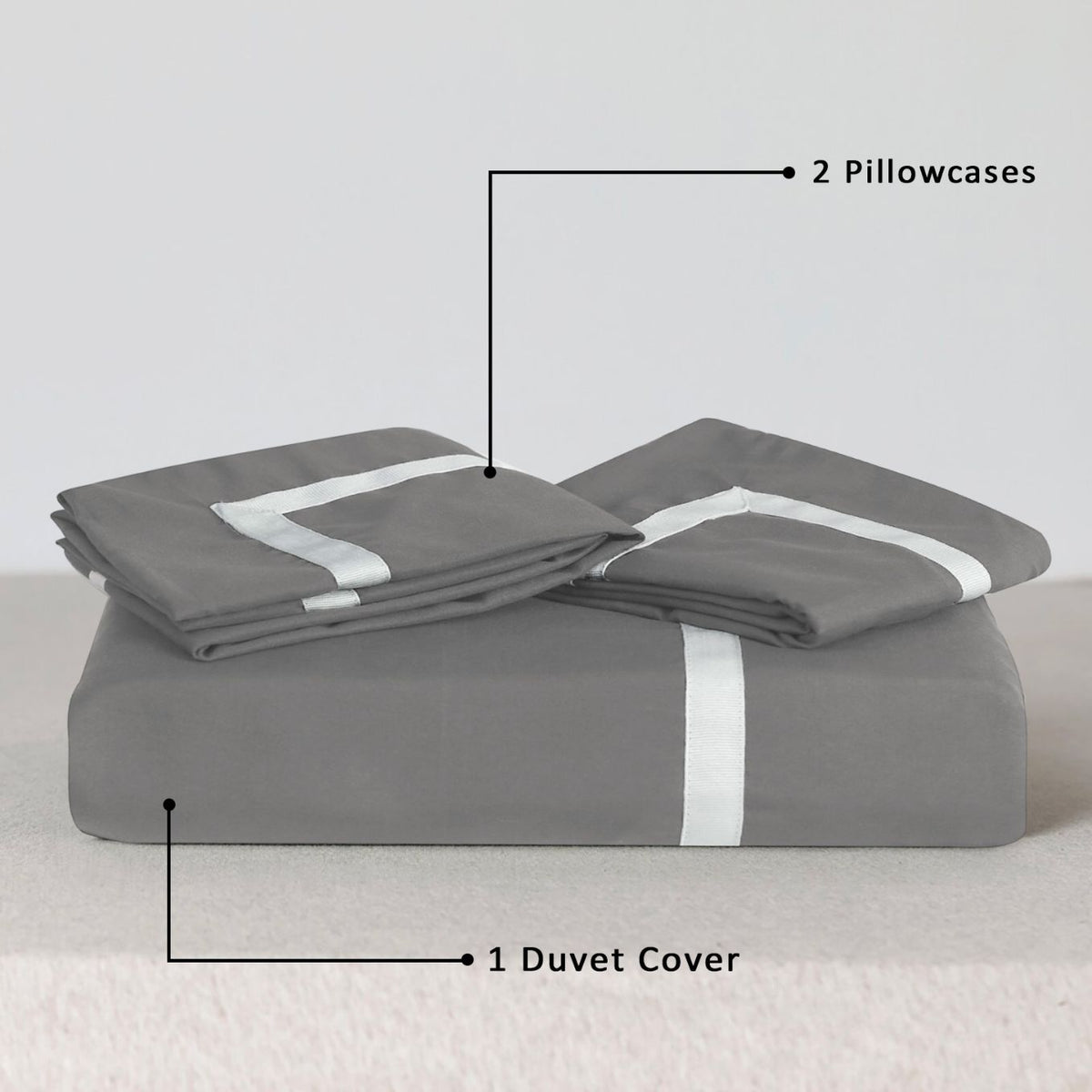 Ribbon Duvet Cover Set