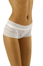 Wolbar Riki Lace Shorts Style Briefs White