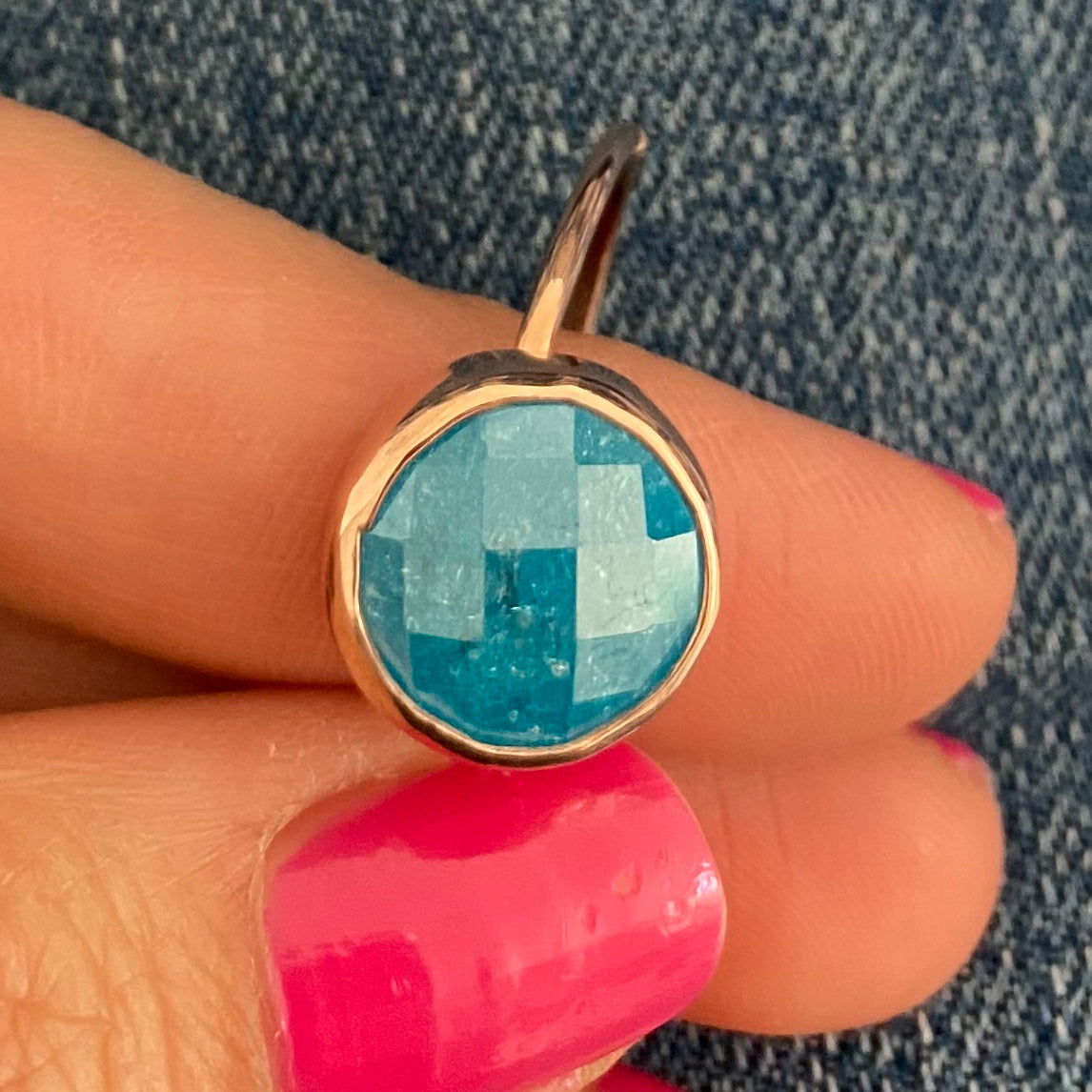 Rings with Round Natural Stones