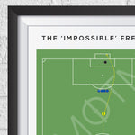 Roberto Carlos The 'Impossible' Free Kick Print