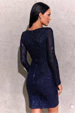 Roco Fashion Sequin Envelope Mini Dress