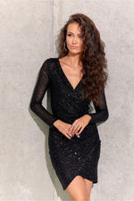 Roco Fashion Sequin Envelope Mini Dress