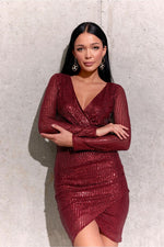 Roco Fashion Sequin Envelope Mini Dress