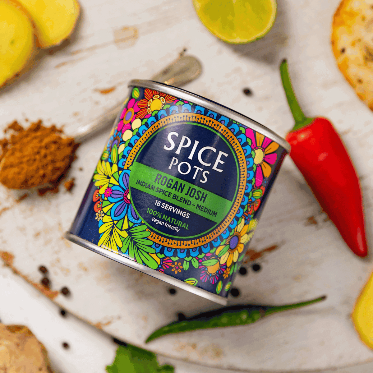 Spice Pots Rogan Josh Indian Spice Blend 80g - Medium