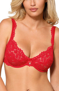 Roza Newia Red Soft Cup Lace Bra