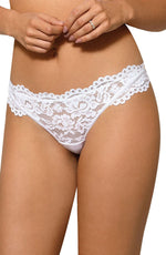 Roza Newia White Lace Thong
