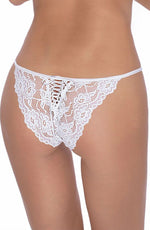 Roza Sarina Lace Briefs White