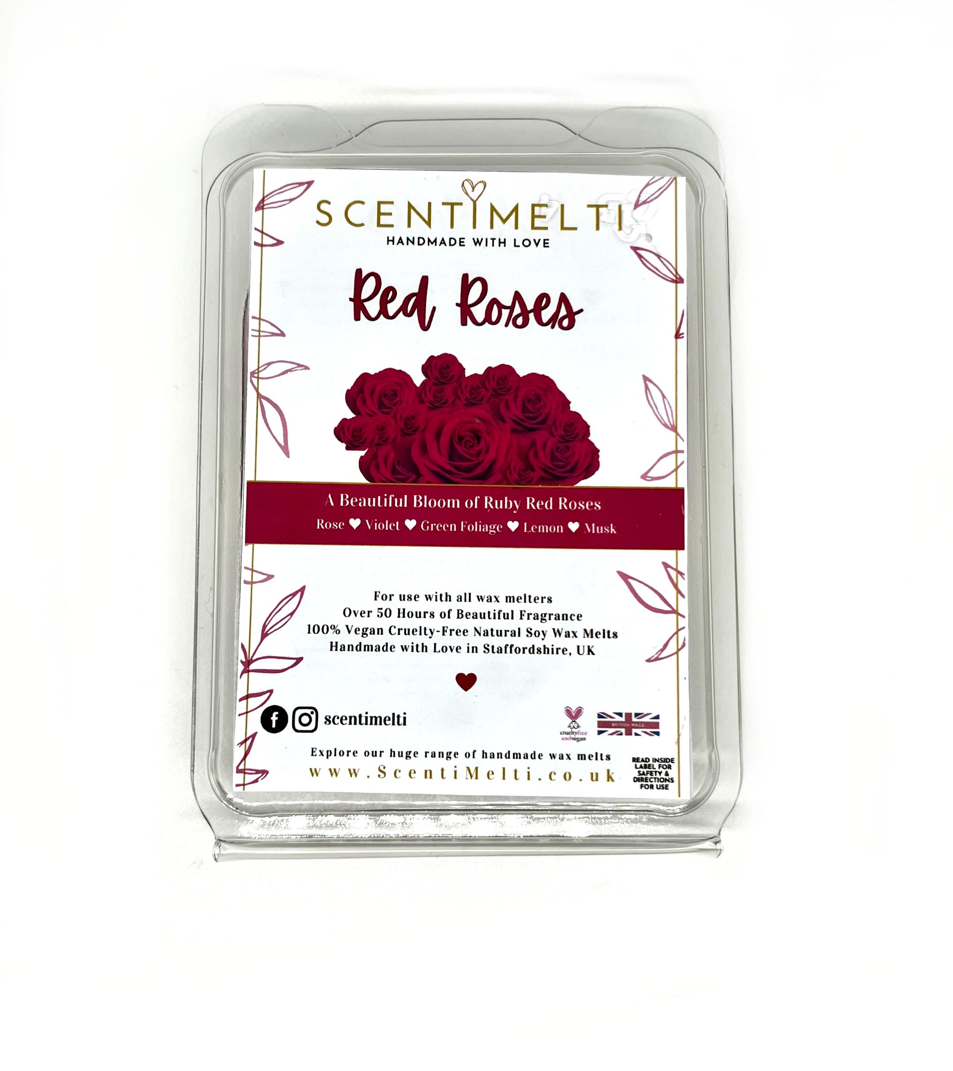 Red Roses Wax Melts Inspired by JM - ScentiMelti  Red Roses Wax Melts Inspired by JM