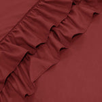 Ruffled Borders Duvet Cover Set