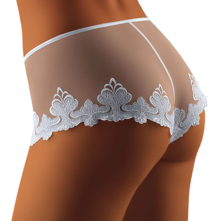 Wolbar Saha Short Style Embroidered Briefs White
