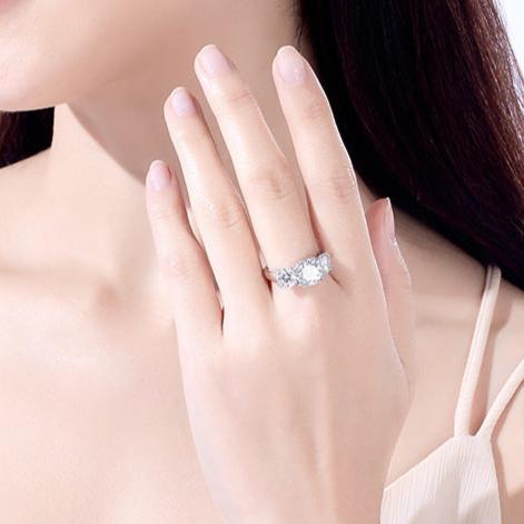 Sasha 5 Carat D Colour Moissanite Ring