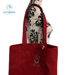 Schnauzer Dog Tote / Shopper Bag - Personalised RED