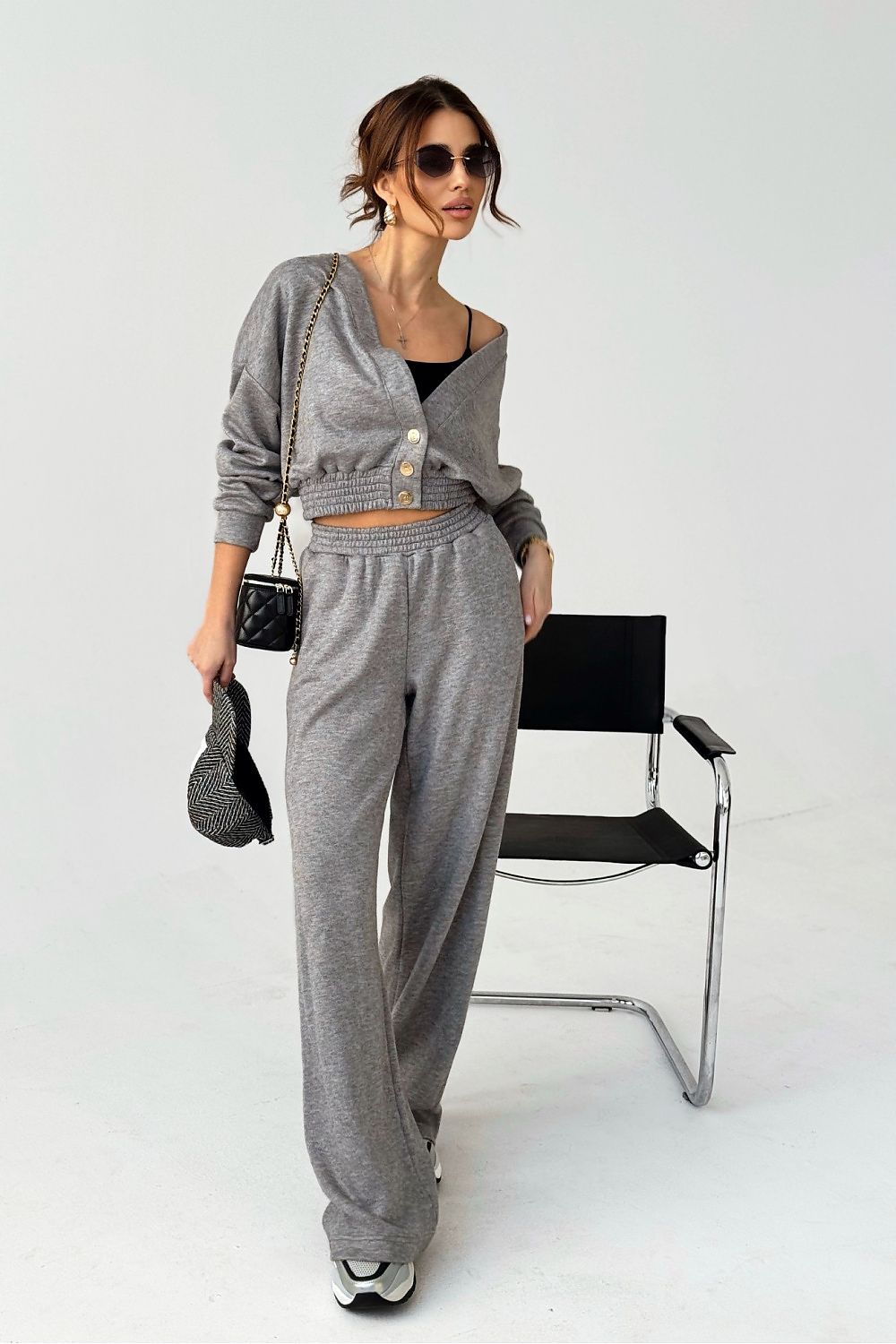LaBalancia Two Piece Loungewear Set grey