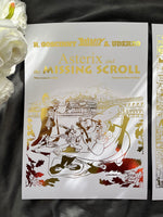 Set of 2 Asterix Comic Cover & Comic Strip Foil Print