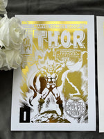 Set of 2 Thor Comic Cover & Comic Strip Foil Prints