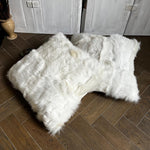 Shearling Cushion Square 45cm Clotted Cream & Cream Velvet