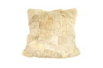 Shearling Cushion Square 45cm Clotted Cream & Sandstone Merino Wool