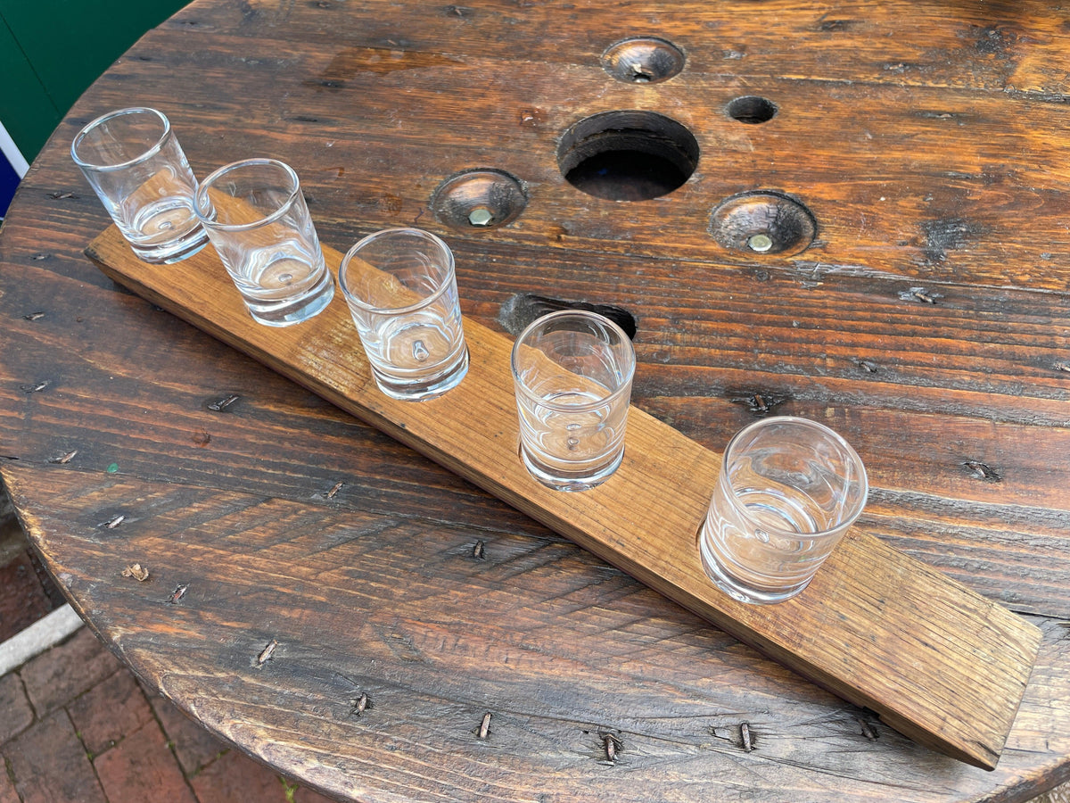 Shot Glass Paddle 5 shot glasses
