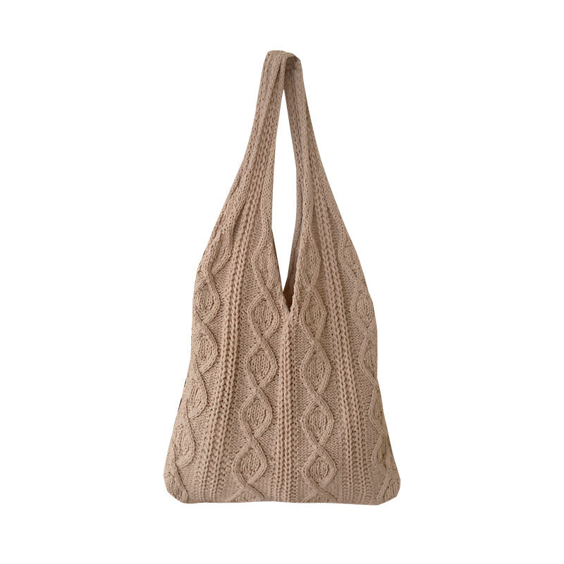 Shoulder Knitted Woolen Crochet Tote Bag