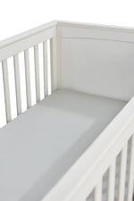 Silk Cotbed Fitted Sheet - Silver Grey Silver Grey