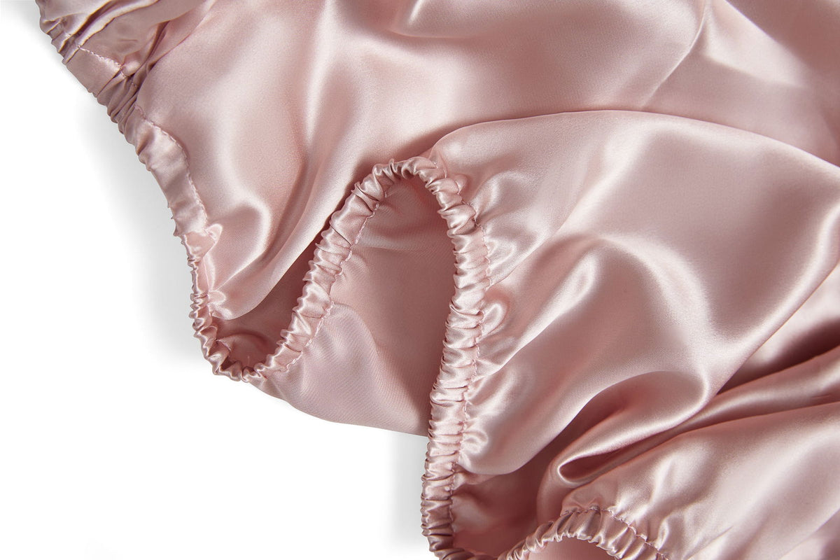 Silk Moses Basket & Carrycot Fitted Sheet - Rose Pink