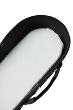 Silk Moses Basket & Carrycot Fitted Sheet - Silver Grey