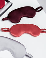 Silk Sleep Mask In Coral