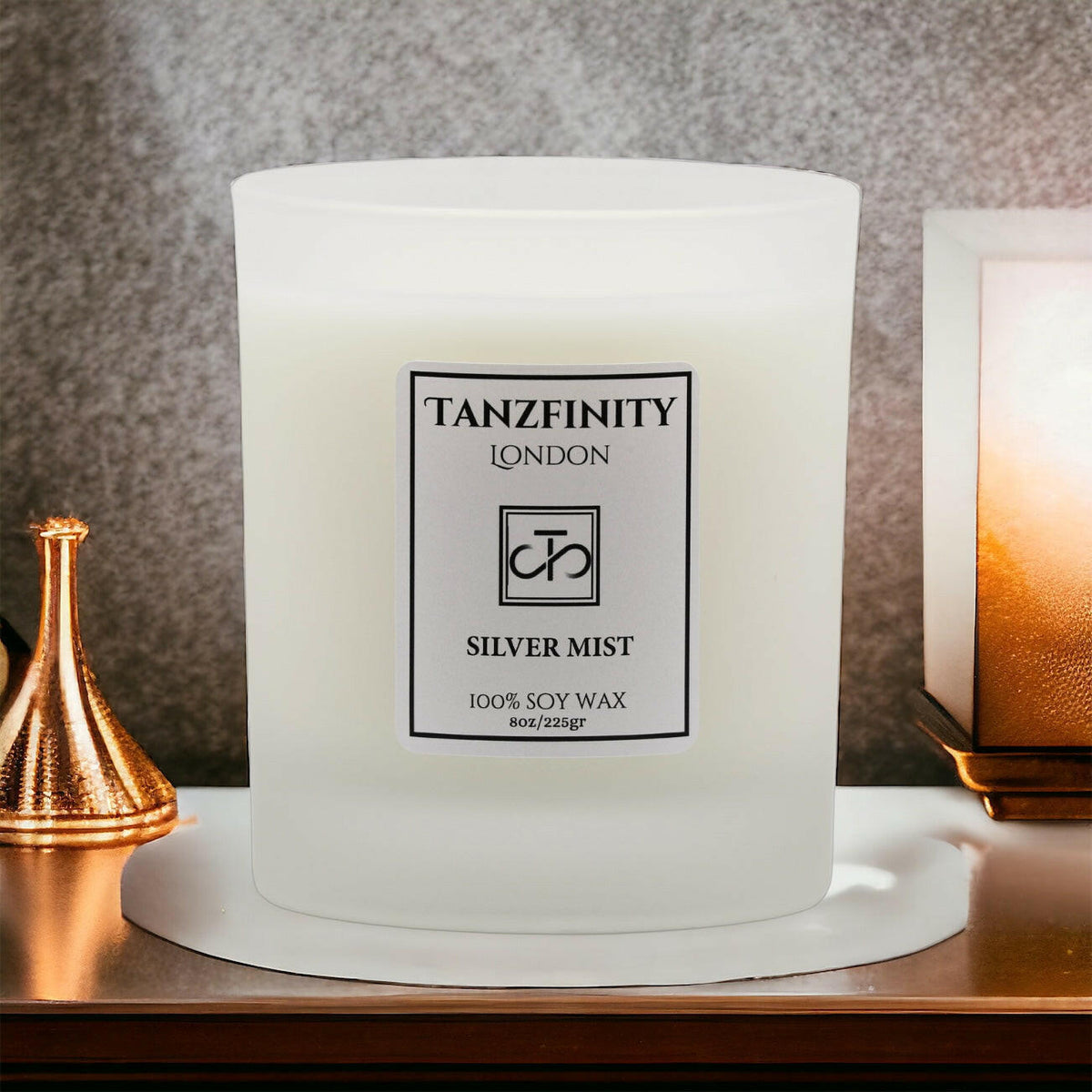 Silver Mist Luxury Scented Candle 220g