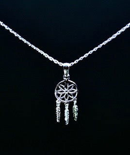 Silver Pendant on 45cm Silver Chain Various Designs