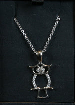 Silver Pendant on 45cm Silver Chain Various Designs Owl