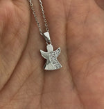 Silver Pendant on 45cm Silver Chain Various Designs small angel