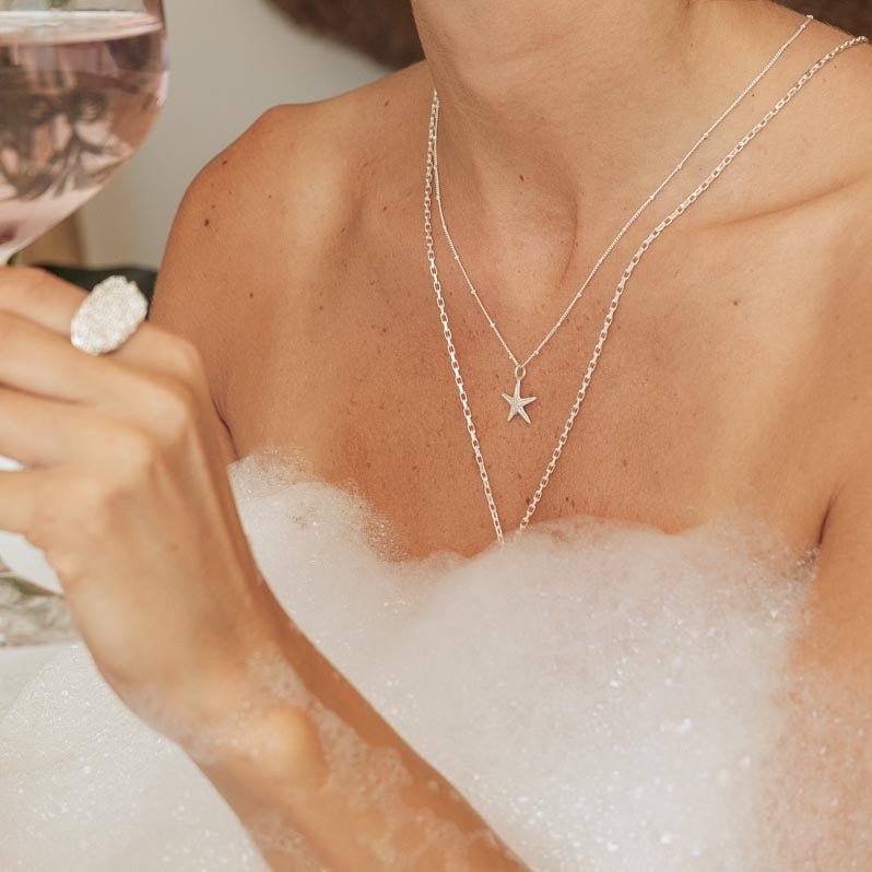 Dainty London Dainty Silver Starfish Necklace