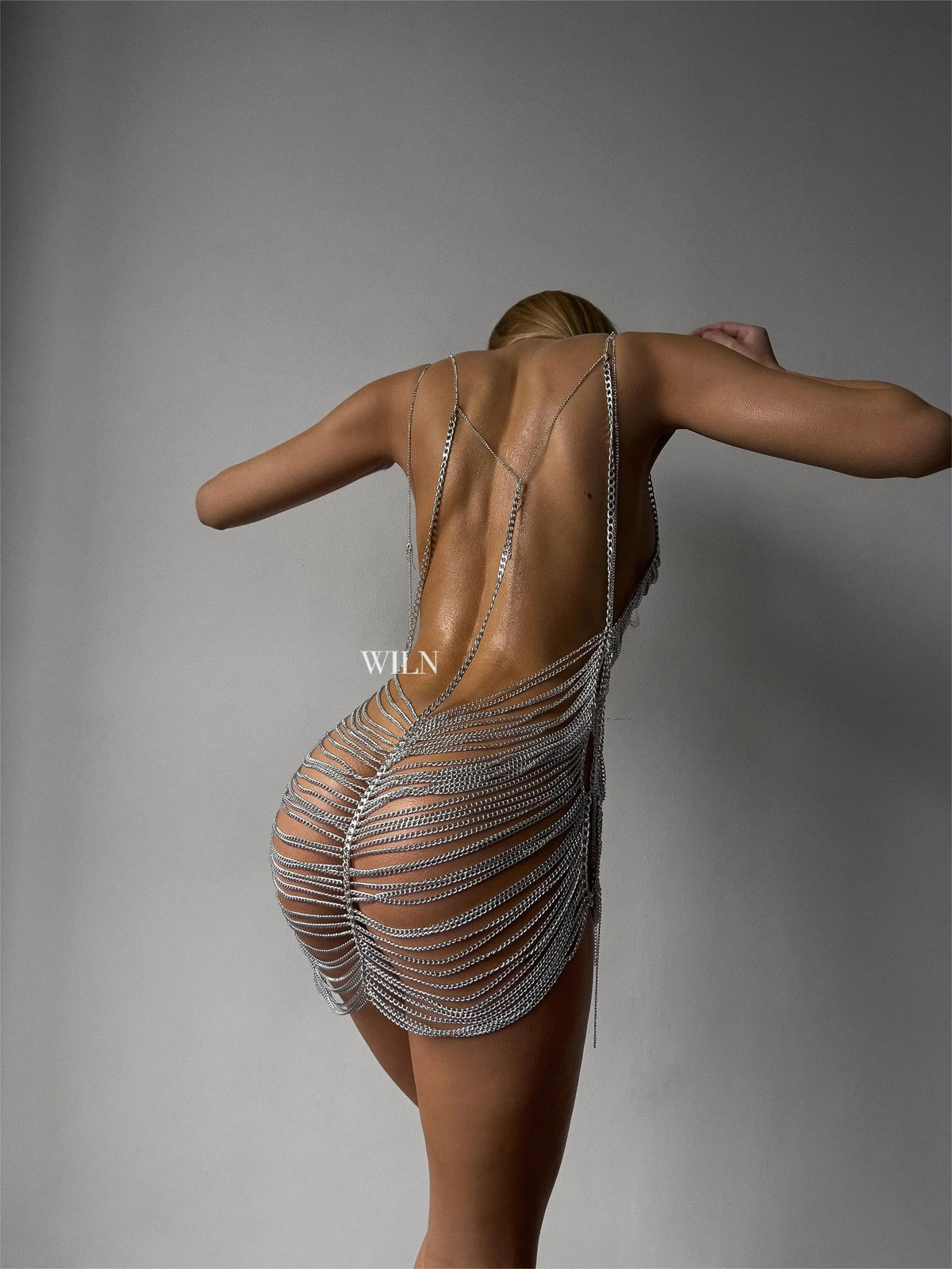 SIREN Silver Chain Dress One Size