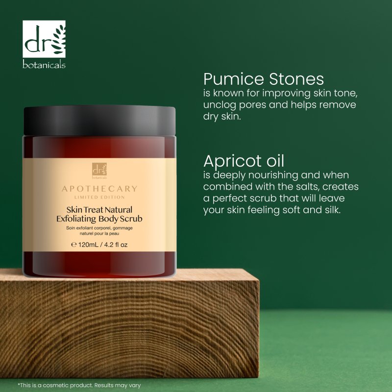 Dr Botanicals Skin Treat Natural Exfoliating Body Scrub 120ml
